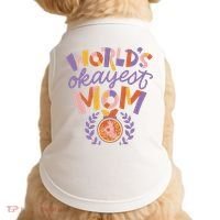 World's Okayest Mom Award Doggie Tank thumb 0