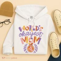 World's Okayest Mom Award Hoodie thumb 4