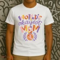 World's Okayest Mom Award T-Shirt thumb 3