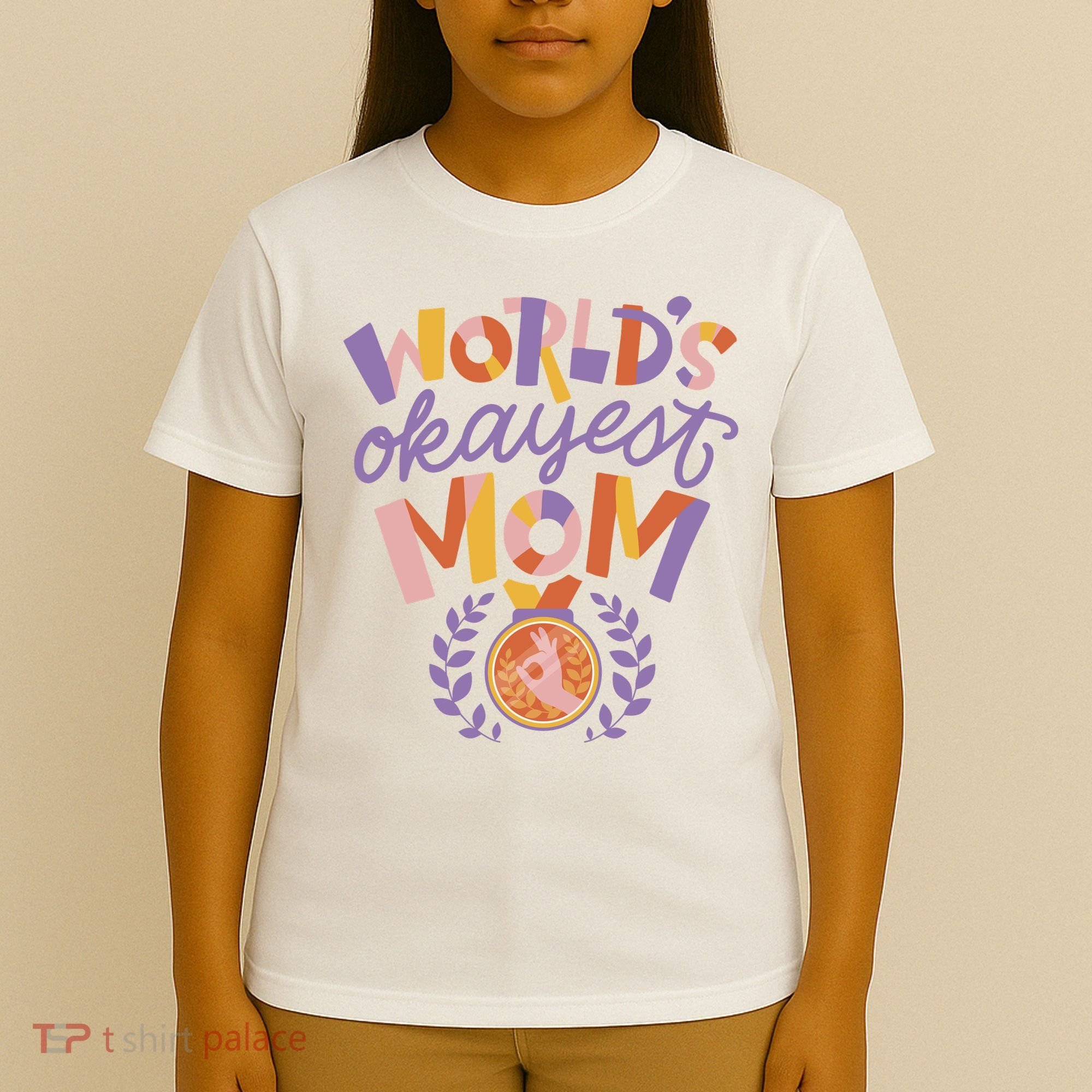 World's Okayest Mom Award T-Shirt