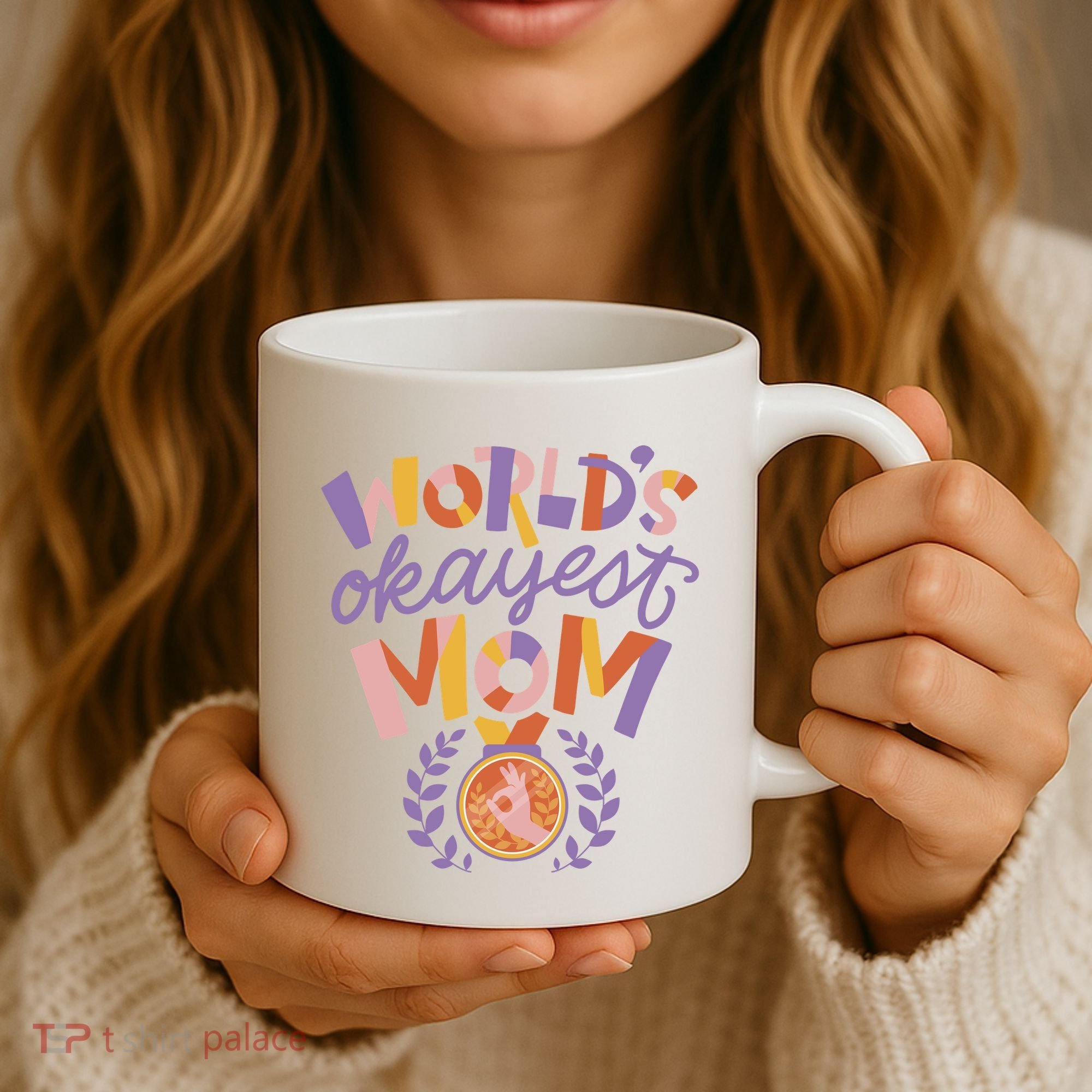 World's Okayest Mom Award Coffee Mug