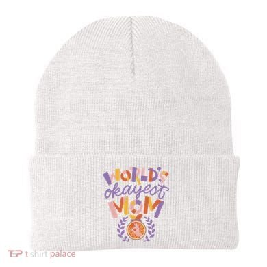 World's Okayest Mom Award Beanie