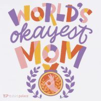 World's Okayest Mom Award Beanie thumb 2