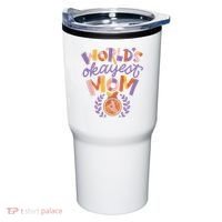 World's Okayest Mom Award Tumbler thumb 0