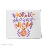 World's Okayest Mom Award Mousepad thumb 0