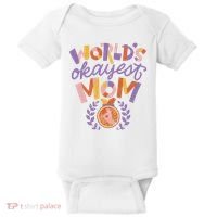 World's Okayest Mom Award Baby Bodysuit thumb 0
