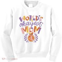World's Okayest Mom Award Kids Sweatshirt thumb 0