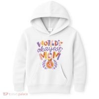 World's Okayest Mom Award Kids Hoodie thumb 0