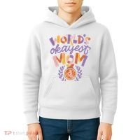 World's Okayest Mom Award Kids Hoodie thumb 4