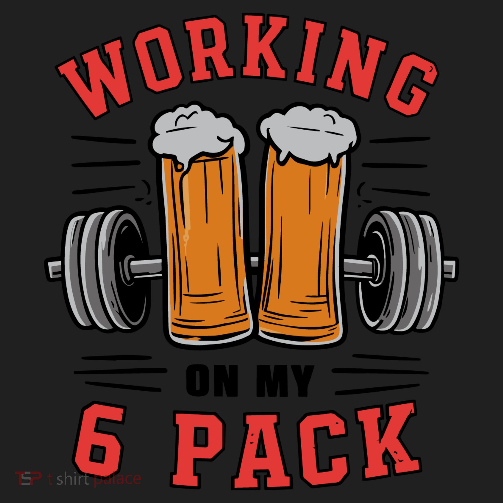 Working On My 6 Pack Beer Dad Funny Gymmer Women's Sweatshirt