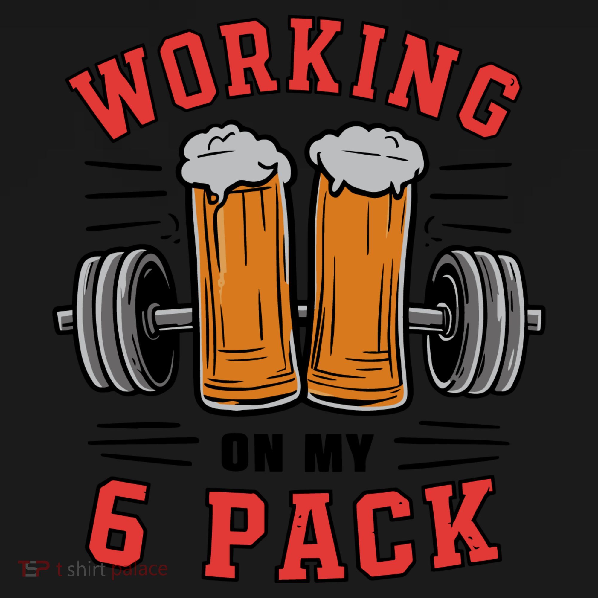 Working On My 6 Pack Beer Dad Funny Gymmer Backpack