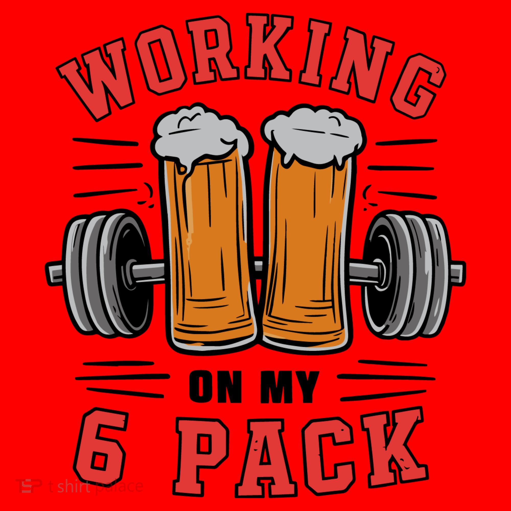 Working On My 6 Pack Beer Dad Funny Gymmer Santa Hat