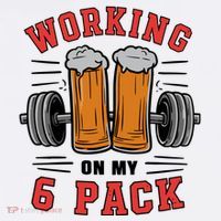 Working On My 6 Pack Beer Dad Funny Gymmer Coffee Mug thumb 5