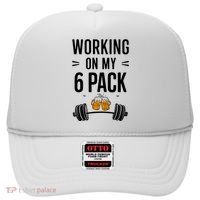 Working On My 6 Pack Beer Dad Funny Gymmer Hat thumb 0