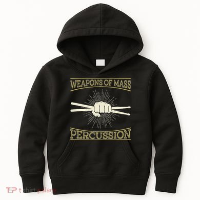 Weapons Of Mass Percussion Drums Kids Hoodie