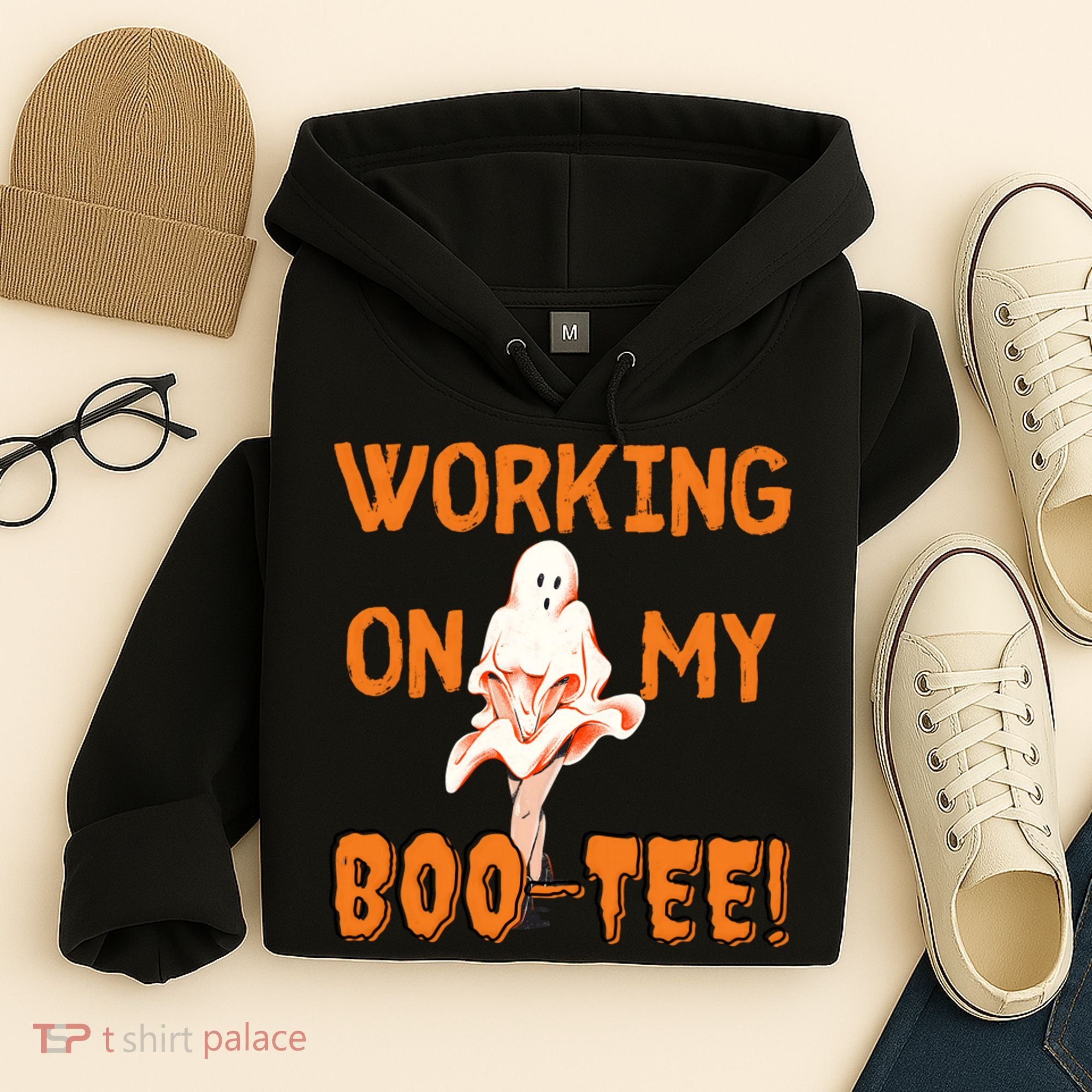 Working On My Boo Working On My Booty Funny Gym Funny Hallowen Hoodie