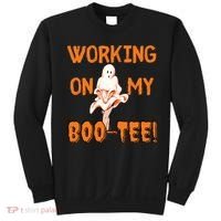 Working On My Boo Working On My Booty Funny Gym Funny Hallowen Sweatshirt thumb 0