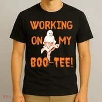 Working On My Boo Working On My Booty Funny Gym Funny Hallowen T-Shirt thumb 3