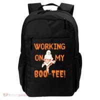 Working On My Boo Working On My Booty Funny Gym Funny Hallowen Backpack thumb 0