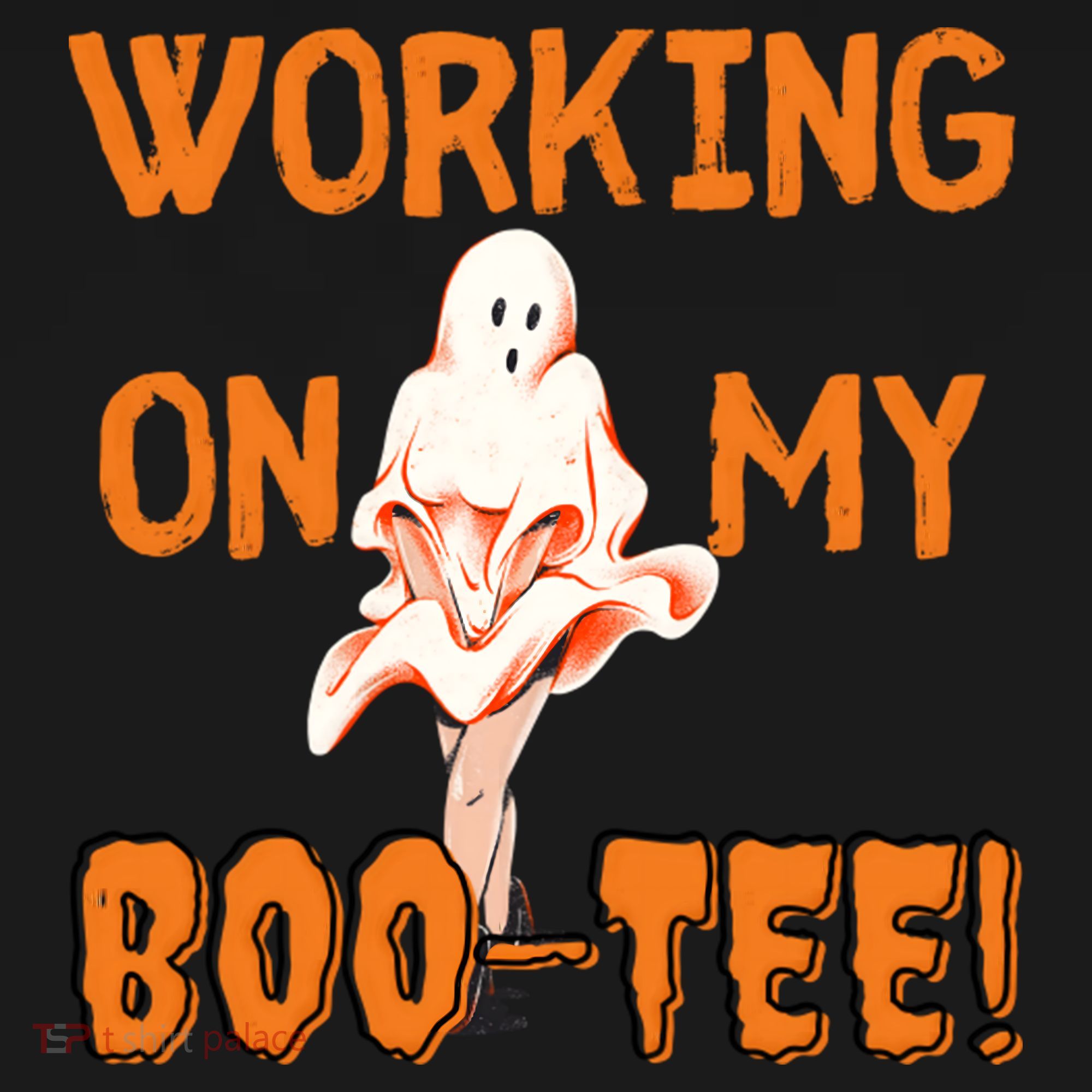 Working On My Boo Working On My Booty Funny Gym Funny Hallowen Women's Hoodie