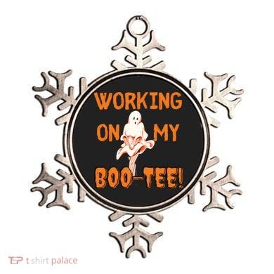 Working On My Boo Working On My Booty Funny Gym Funny Hallowen Ornament