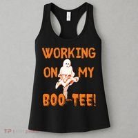 Working On My Boo Working On My Booty Funny Gym Funny Hallowen Women's Tank Top thumb 3