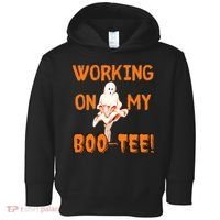 Working On My Boo Working On My Booty Funny Gym Funny Hallowen Toddler Hoodie thumb 0