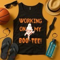 Working On My Boo Working On My Booty Funny Gym Funny Hallowen Tank Top thumb 4