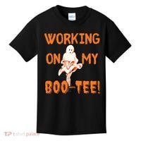 Working On My Boo Working On My Booty Funny Gym Funny Hallowen Kids T-Shirt thumb 0