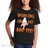 Working On My Boo Working On My Booty Funny Gym Funny Hallowen Kids T-Shirt thumb 2