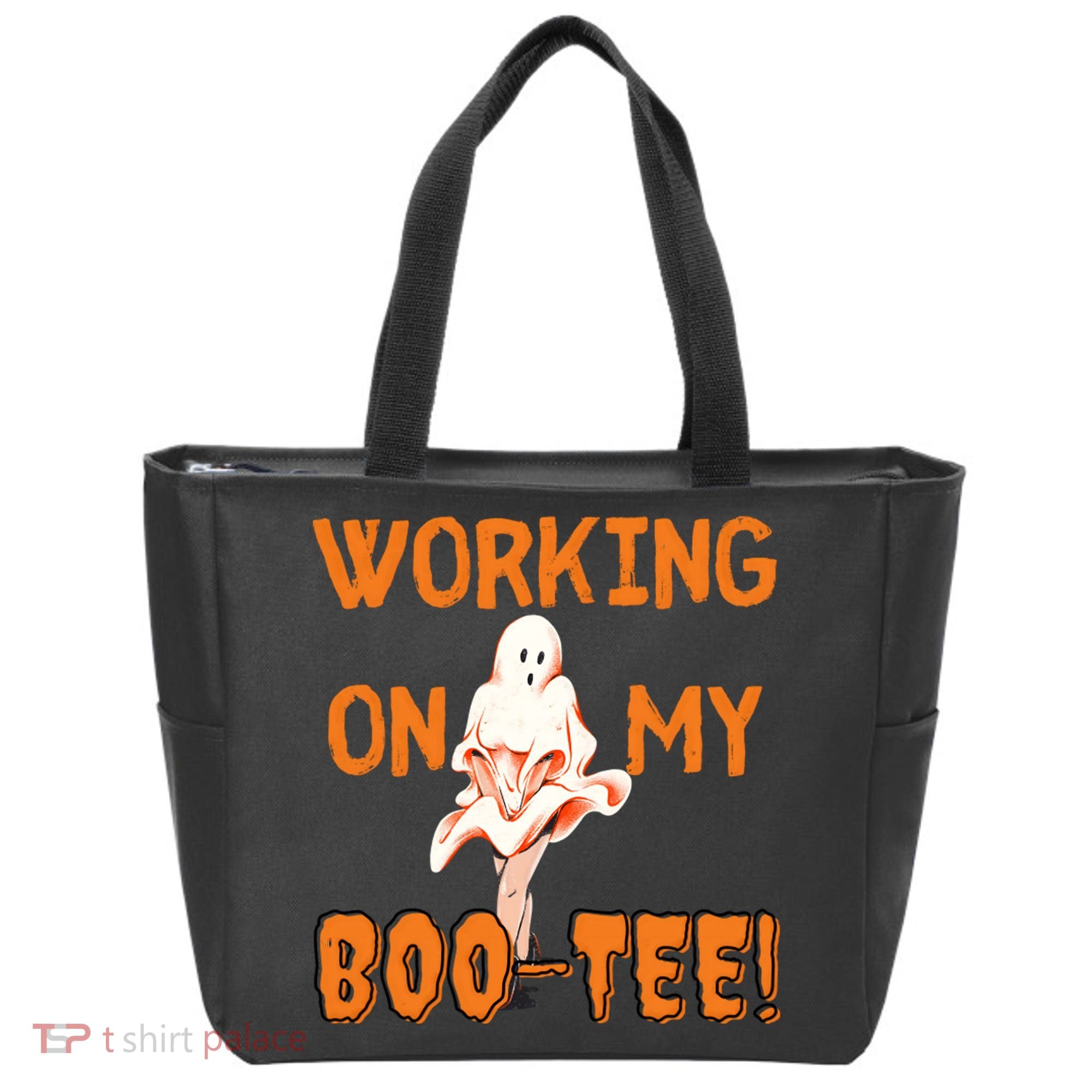 Working On My Boo Working On My Booty Funny Gym Funny Hallowen Tote Bag