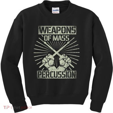 Weapons Of Mass Percussion Drums Kids Sweatshirt