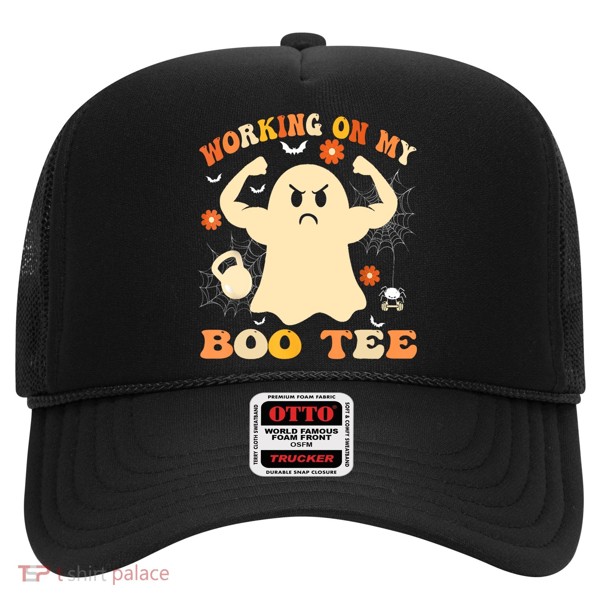 Working On My Boo Halloween Gym Workout Weightlifting Hat