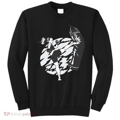 Woman High Kick Boxing Sweatshirt