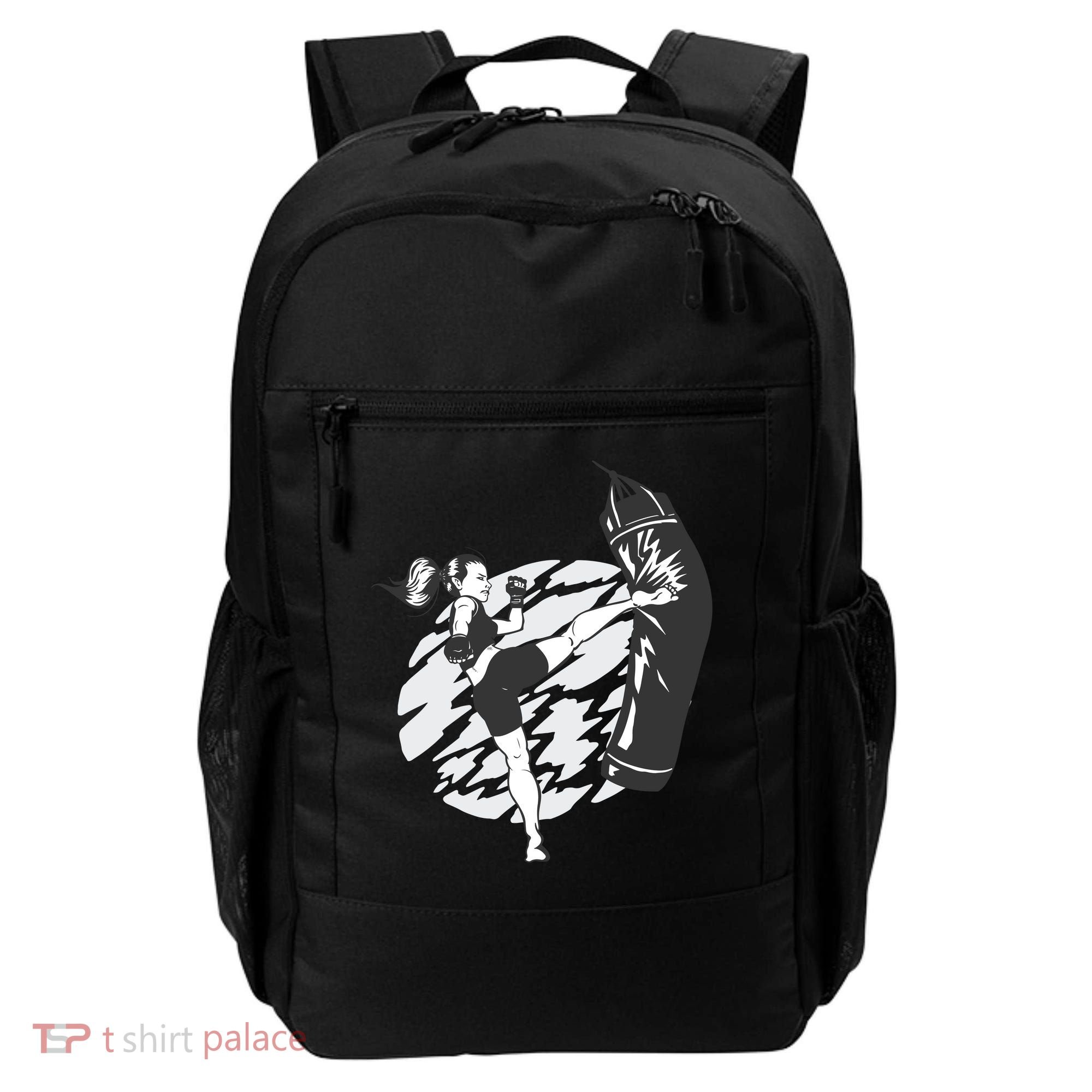 Woman High Kick Boxing Backpack