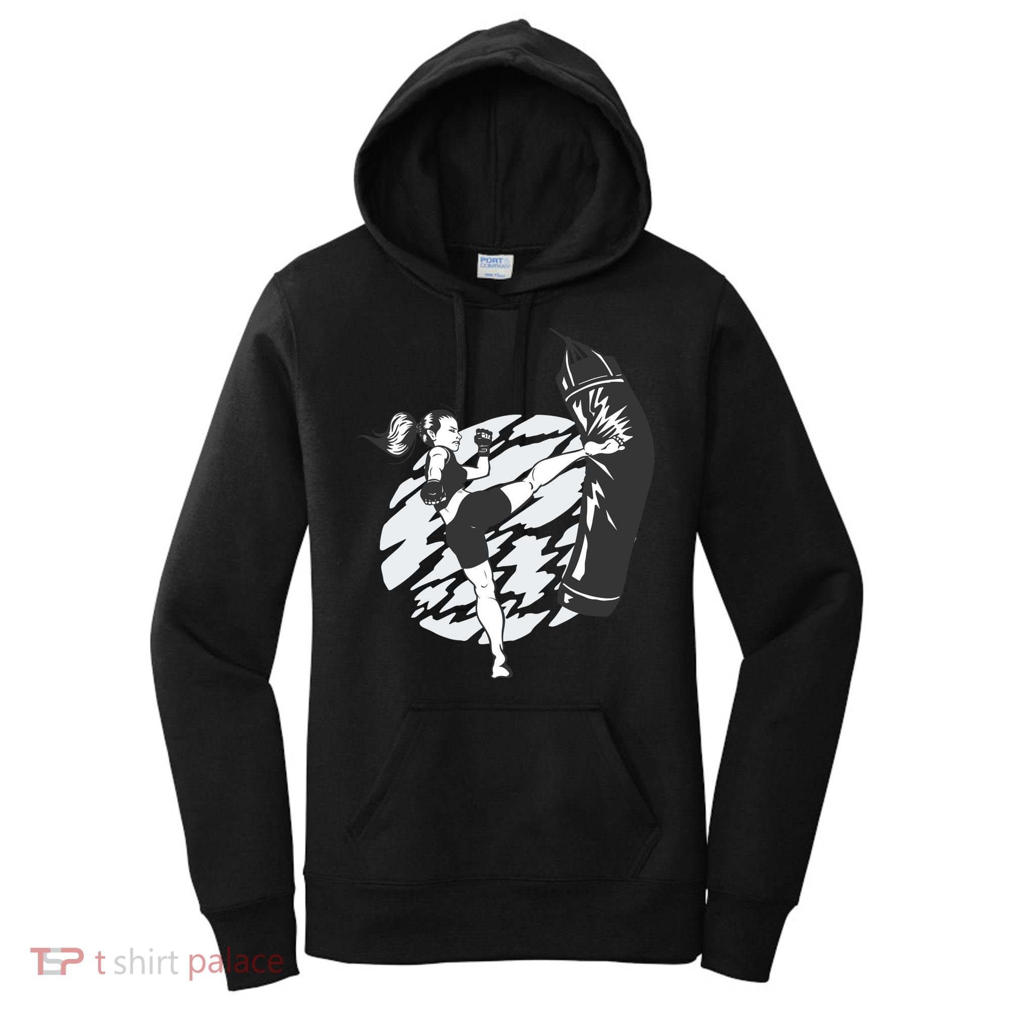 Woman High Kick Boxing Women's Hoodie
