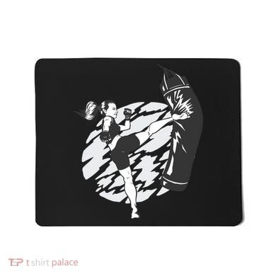 Woman High Kick Boxing Mousepad
