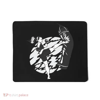 Woman High Kick Boxing Mousepad