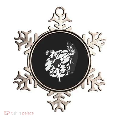 Woman High Kick Boxing Ornament