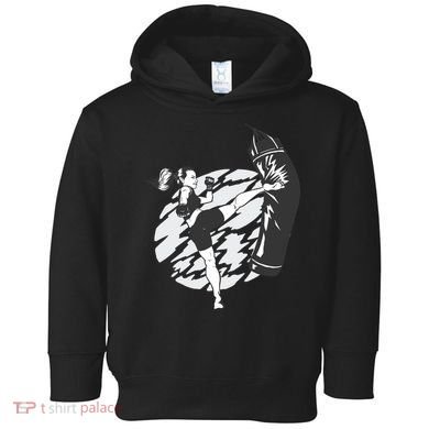 Woman High Kick Boxing Toddler Hoodie