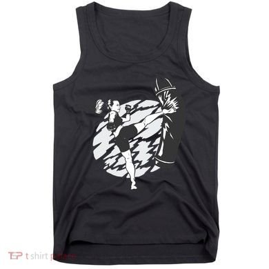 Woman High Kick Boxing Tank Top