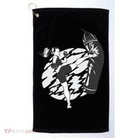 Woman High Kick Boxing Golf Towel thumb 0