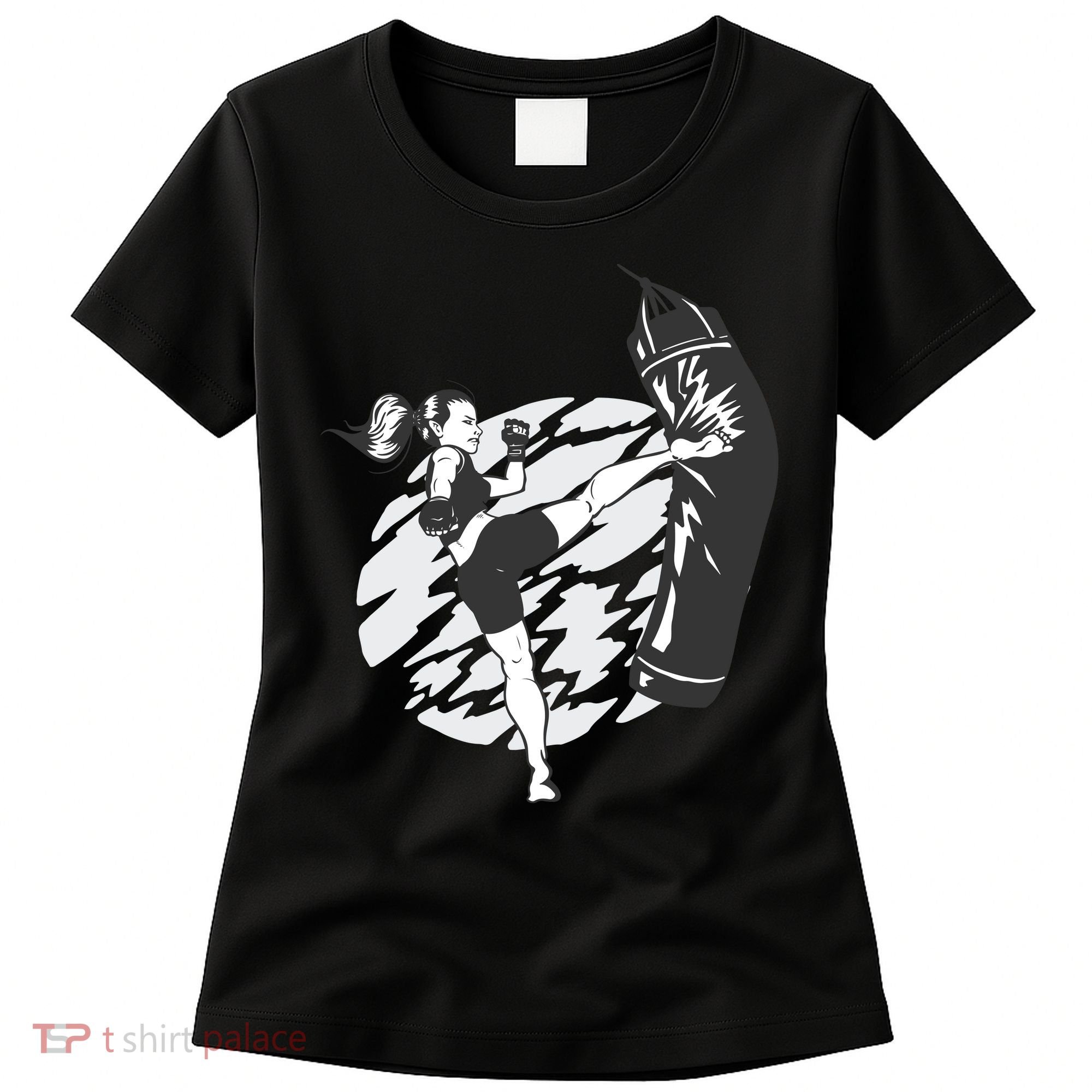 Woman High Kick Boxing Women's T-Shirt