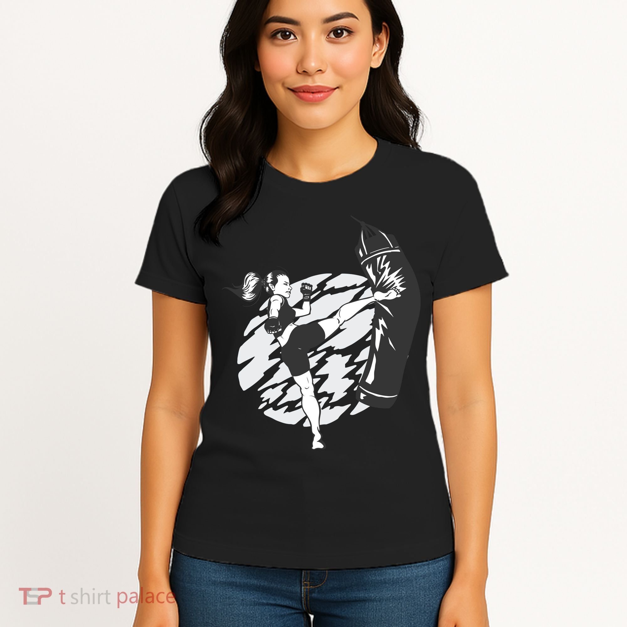 Woman High Kick Boxing Women's T-Shirt