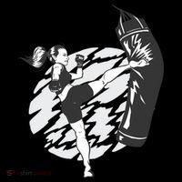 Woman High Kick Boxing Women's T-Shirt thumb 6