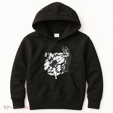 Woman High Kick Boxing Kids Hoodie