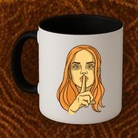Woman Sushing Coffee Mug thumb 2