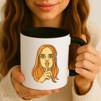 Woman Sushing Coffee Mug thumb 3