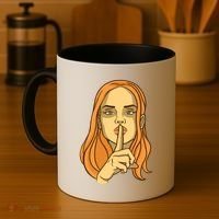 Woman Sushing Coffee Mug thumb 4