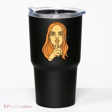 Woman Sushing Tumbler